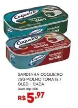 Bistek Supermercados Sardinha coqueiro oferta