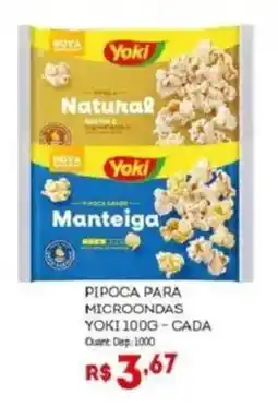 Bistek Supermercados Pipoca para microondas yoki 100g - cada oferta