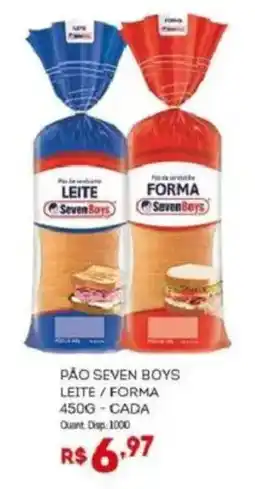 Bistek Supermercados pão seven boys leite / forma oferta