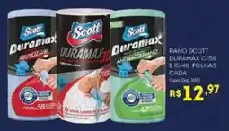 Bistek Supermercados Pano scott duramax c/58 e c/48 folhas cada oferta