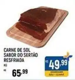 Supermercado Guará Carne de sol sabor do sertão resfriada oferta