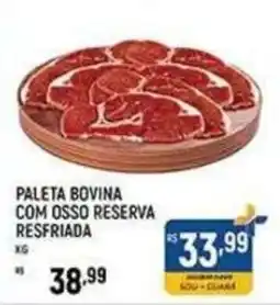 Supermercado Guará Paleta bovina com osso reserva resfriada oferta