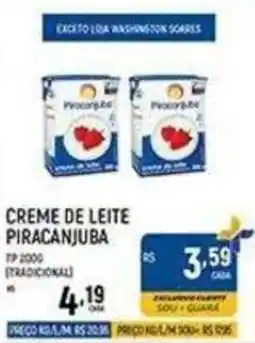 Supermercado Guará Creme de leite piracanjuba oferta
