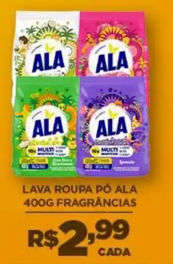 Lava roupa pó ala