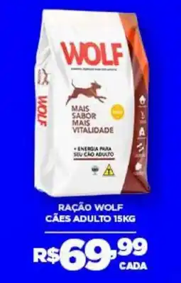DB Supermercados Ração wolf cães adulto oferta