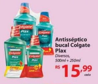 Super Bompreço Antisseptico Bucal Colgate Plax 500ml + 250ml oferta