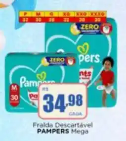 Rede Mais Supermercados Fralda Descartável Pampers Mega oferta