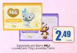 Rede Mais Supermercados Sabonete em Barra Mili Love&Care oferta