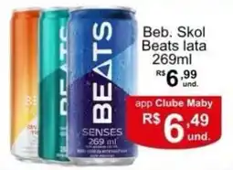 Maby Supermercados Beb. Skol Beats lata oferta