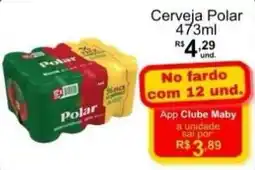 Maby Supermercados Cerveja Polar oferta