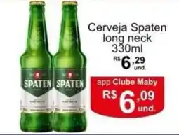 Maby Supermercados Cerveja Spaten long neck oferta
