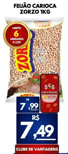 ServBem Feijão carioca zorzo oferta