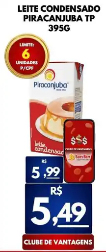 ServBem Leite condensado piracanjuba tp oferta