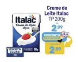 Supermercados Jau Serve Creme de Leite Italac oferta