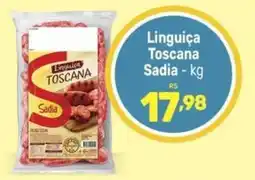 Supermercados Jau Serve Linguiça Toscana Sadia oferta