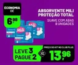 Supermercado Cubatao Absorvente mili proteção total oferta