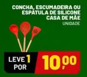Supermercado Cubatao concha, escumadeira ou espátula de silicone casa de mãe oferta