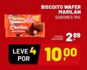 Supermercado Cubatao Biscoito wafer marilan sabores oferta