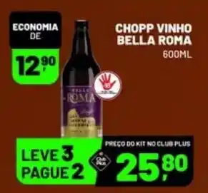 Supermercado Cubatao Chopp vinho bella roma oferta
