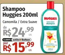 Supermercado Dalben Shampoo huggies 200ml camomila / extra suave oferta