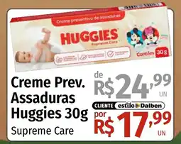 Supermercado Dalben Creme prev. assaduras huggies supreme care oferta