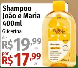 Supermercado Dalben Shampoo joão e maria glicerina oferta