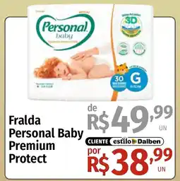 Supermercado Dalben Fralda Personal Baby Premium Protect oferta