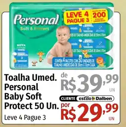 Supermercado Dalben Toalha Umed. Personal Baby Soft Protect oferta