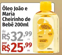 Supermercado Dalben Óleo joão e maria cheirinho de bebê oferta