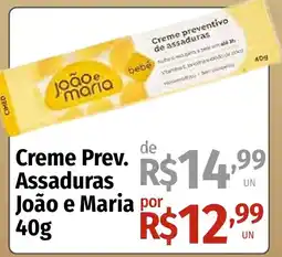 Supermercado Dalben Creme Prev. Assaduras João e Maria oferta