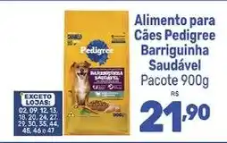 Supermercados Jau Serve Alimento para Cães Pedigree Barriguinha Saudável oferta