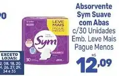 Supermercados Jau Serve Absorvente sym suave com abas oferta