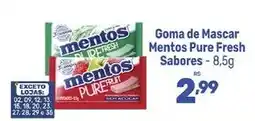Supermercados Jau Serve Goma de Mascar Mentos Pure Fresh Sabores oferta