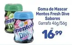 Supermercados Jau Serve Goma de Mascar Mentos Fresh Dive Sabores oferta