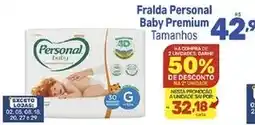 Supermercados Jau Serve Fralda Personal Baby Premium Tamanhos oferta