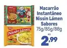 Supermercados Jau Serve Macarrão Instantâneo Nissin Lámen Sabores oferta