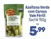 Supermercados Jau Serve Azeitona Verde com Caroço Vale Fértil oferta