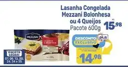 Supermercados Jau Serve Lasanha Congelada Mezzani Bolonhesa ou 4 Queijos oferta