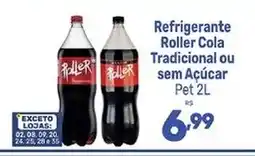 Supermercados Jau Serve Refrigerante Roller Cola Tradicional ou sem Açúcar oferta