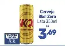 Supermercados Jau Serve Cerveja Skol Zero oferta