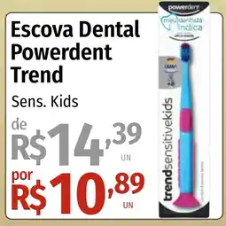 Supermercado Dalben Escova Dental Powerdent Trend Sens. Kids oferta