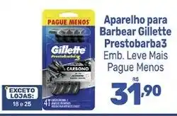 Supermercados Jau Serve Aparelho para Barbear Gillette Prestobarba3 oferta