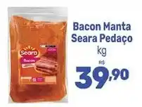 Supermercados Jau Serve Bacon Manta Seara Pedaço oferta
