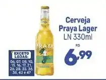 Supermercados Jau Serve Cerveja Praya Lager LN oferta