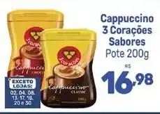 Cappuccino 3 Corações Sabores