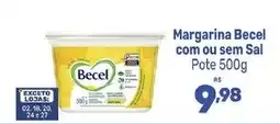 Supermercados Jau Serve Margarina Becel com ou sem Sal oferta