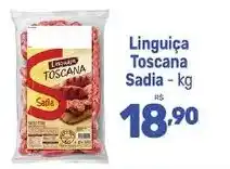 Supermercados Jau Serve Linguiça Toscana Sadia oferta