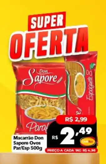 Macarrão don sapore ovos