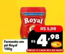 Supermercados Rex Fermento em pó royal oferta
