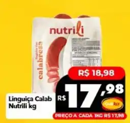 Supermercados Rex Linguiça Calabresa Nutrili oferta